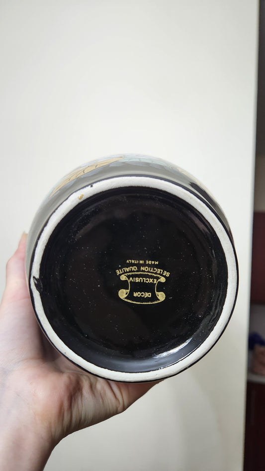 vintage 12'' Italian porcelain vase