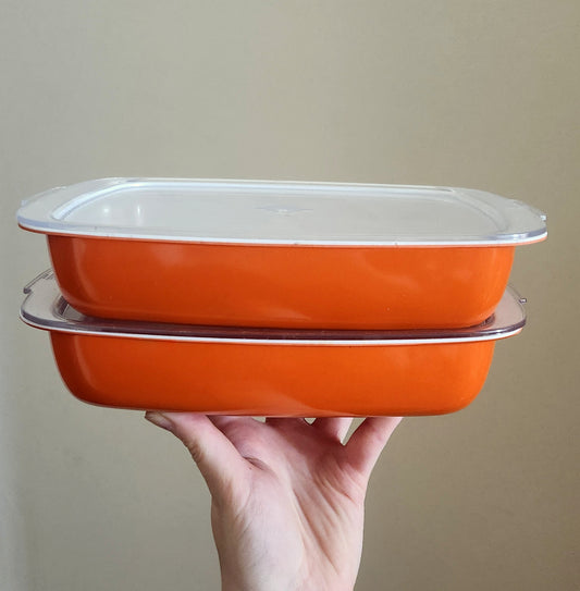 2 Tama Melamine Storage Containers with Lids