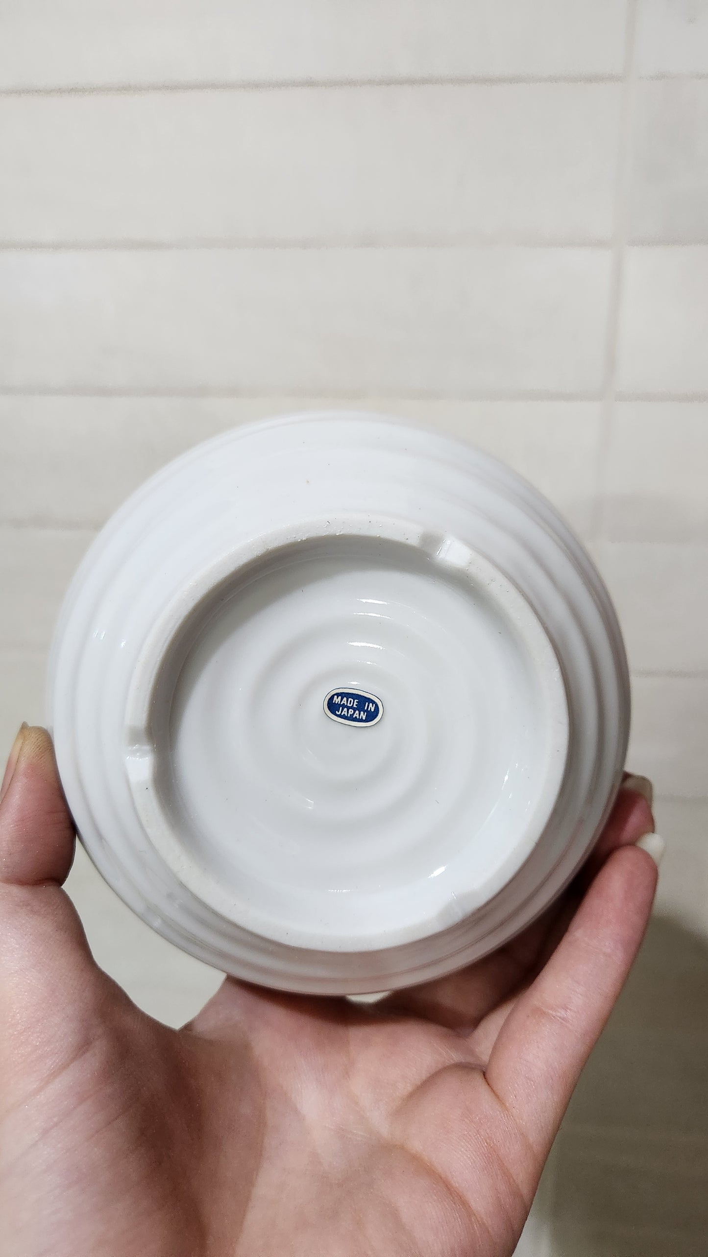Mingei Handcrafted Japanese Porcelain Floral Trinket Bowl