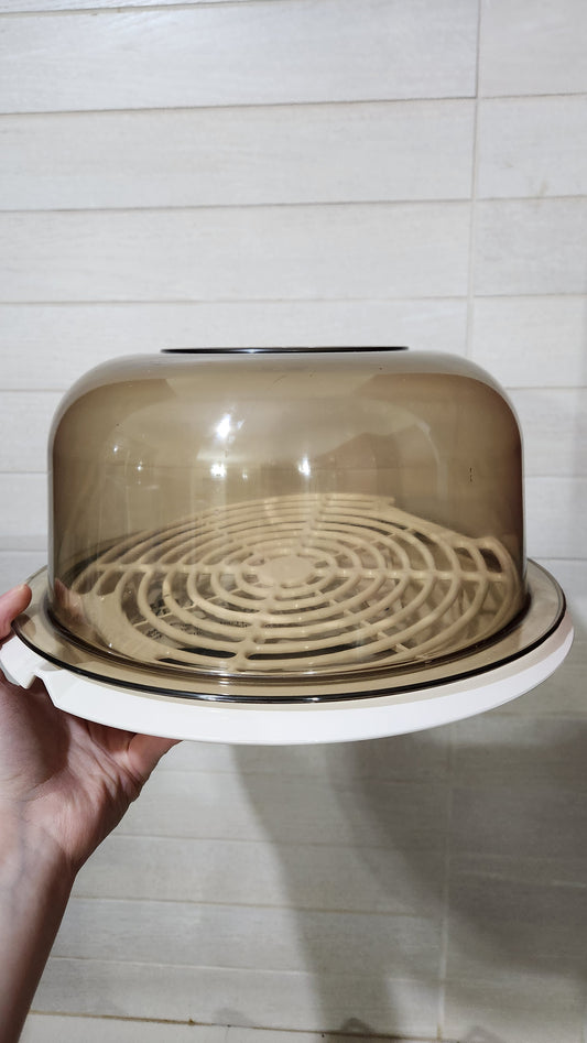 American Kitchens Microwave Cookware - 29 cm Round Roasting Pan, Rack & Dome Lid