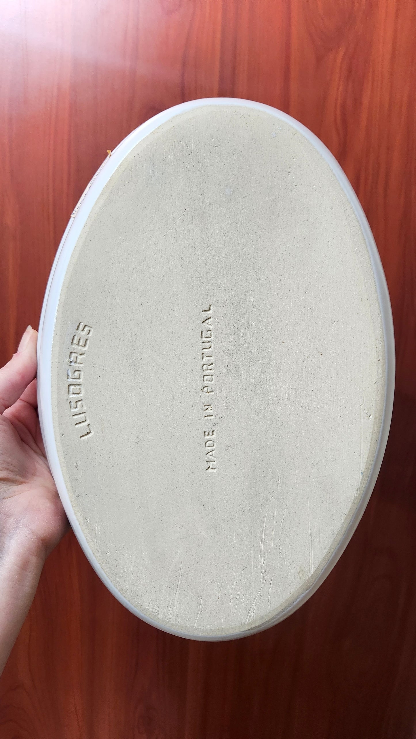 Lusogres Portugal Oval Ceramic Serving Platter/Baking Dish