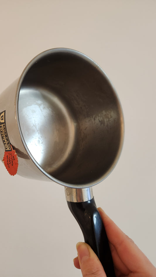 Vintage unused 1.5 liter soltam stainless steel pot