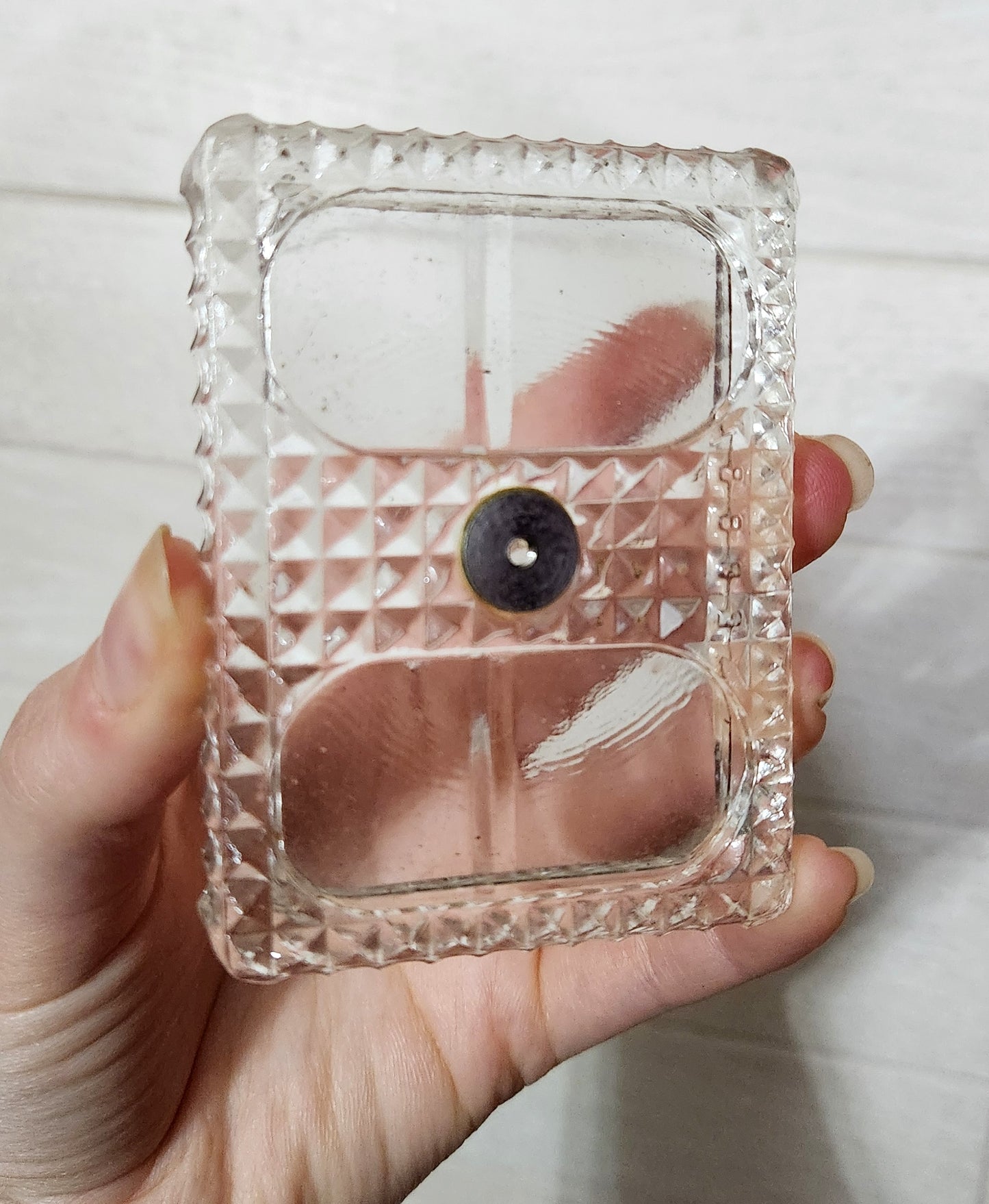 Glass Boot Salt and Pepper Shakers With Tray Set