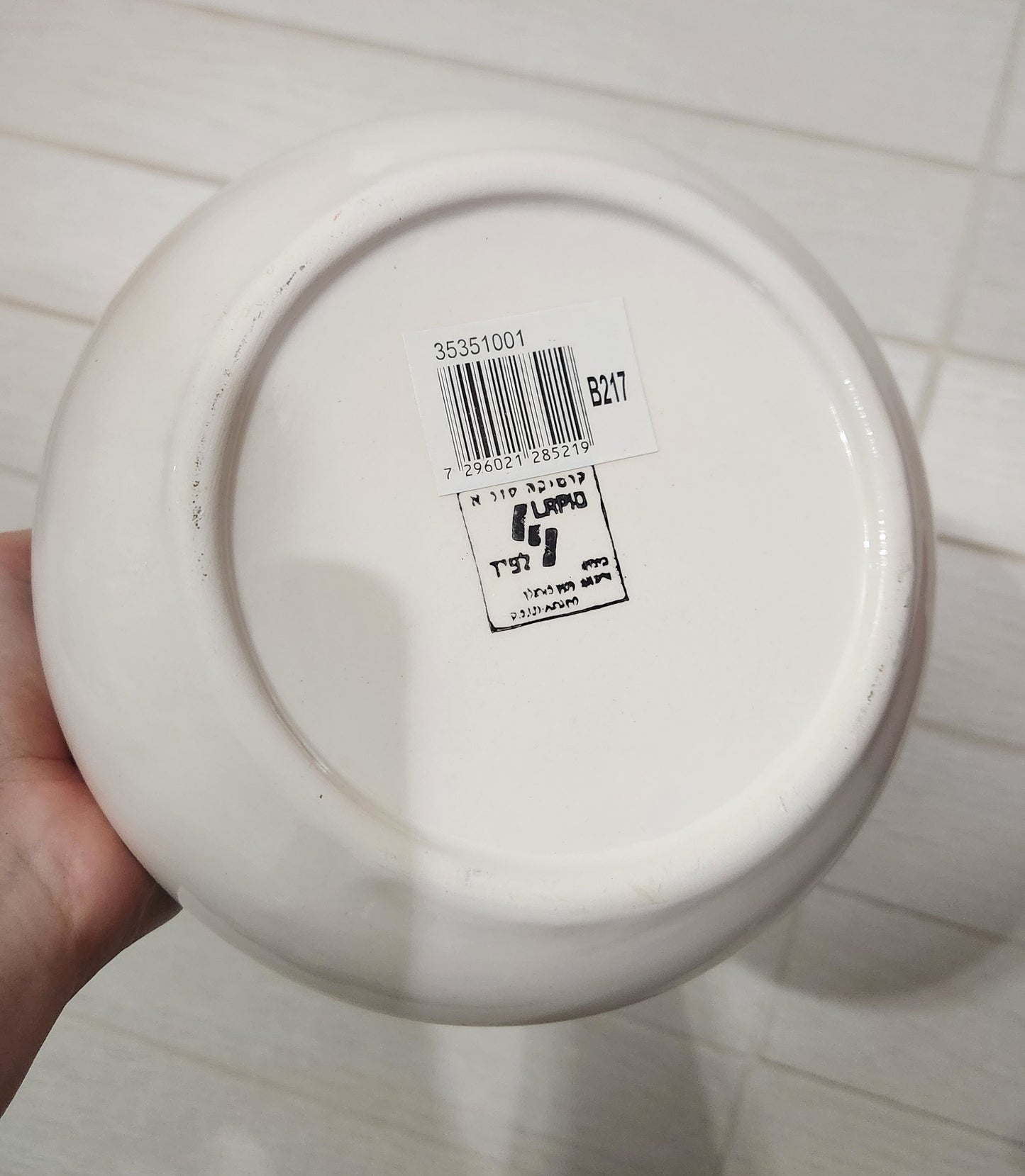 Lapid Hand-Painted Ceramic Canister/Jar with Lid