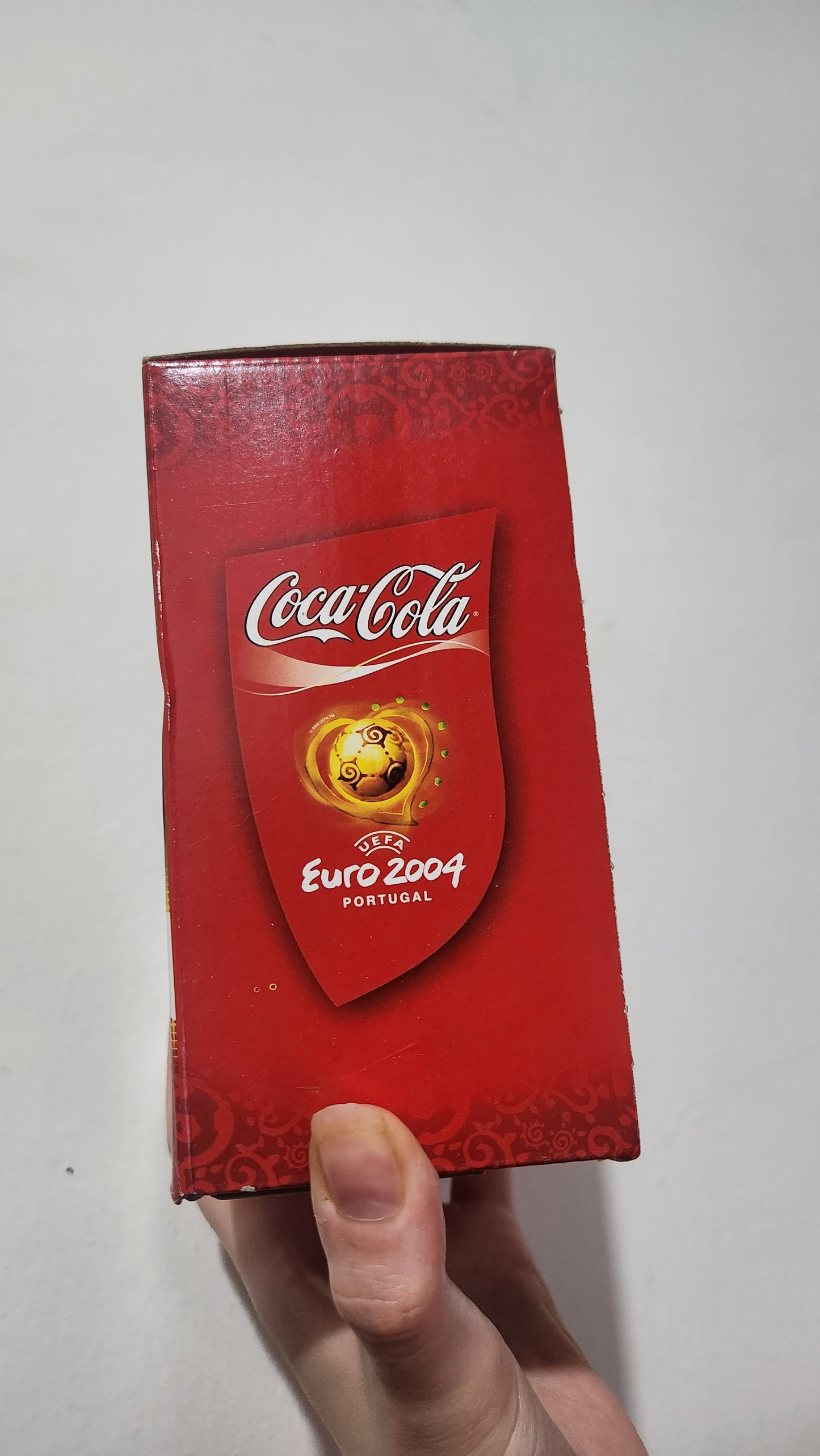 Euro 2004 UEFA Portugal Coca Cola Glass mug with original box