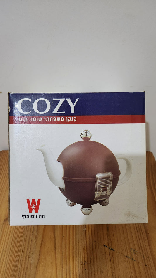 Vintage blue Wissotzky "COZY" Teapot