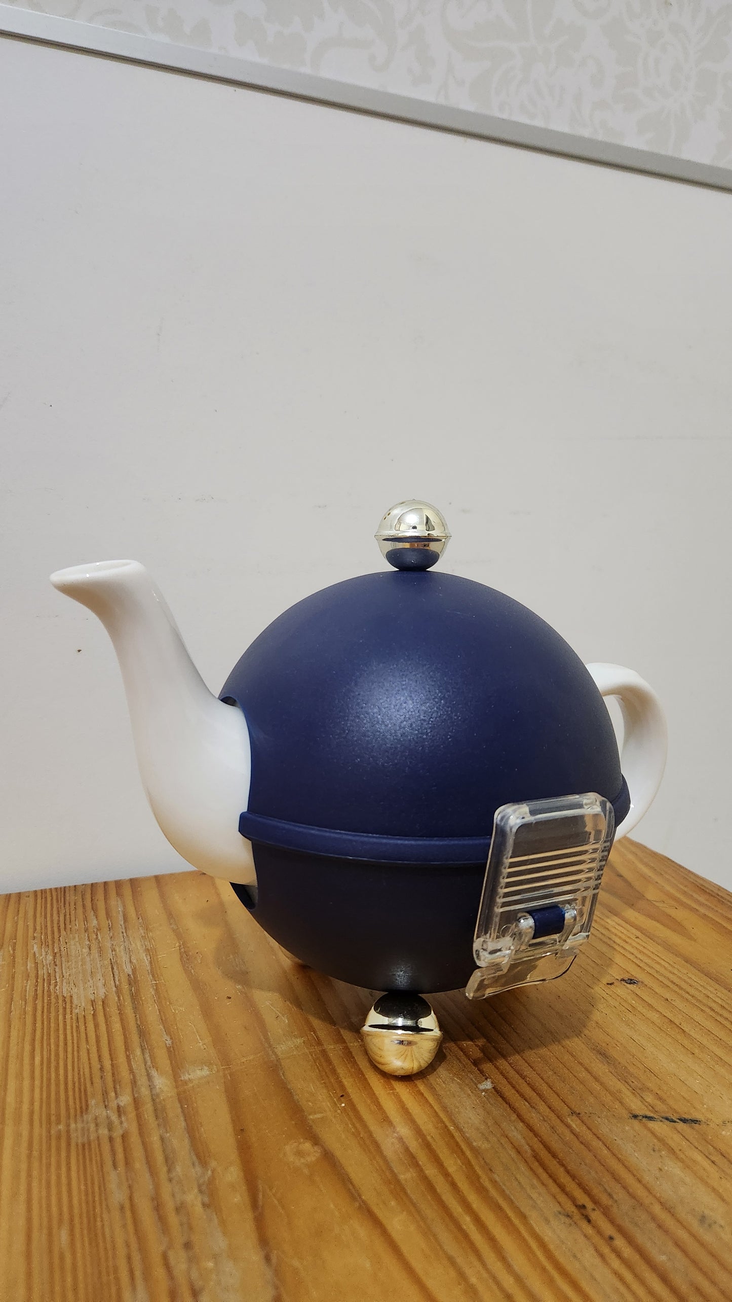 Vintage blue Wissotzky "COZY" Teapot