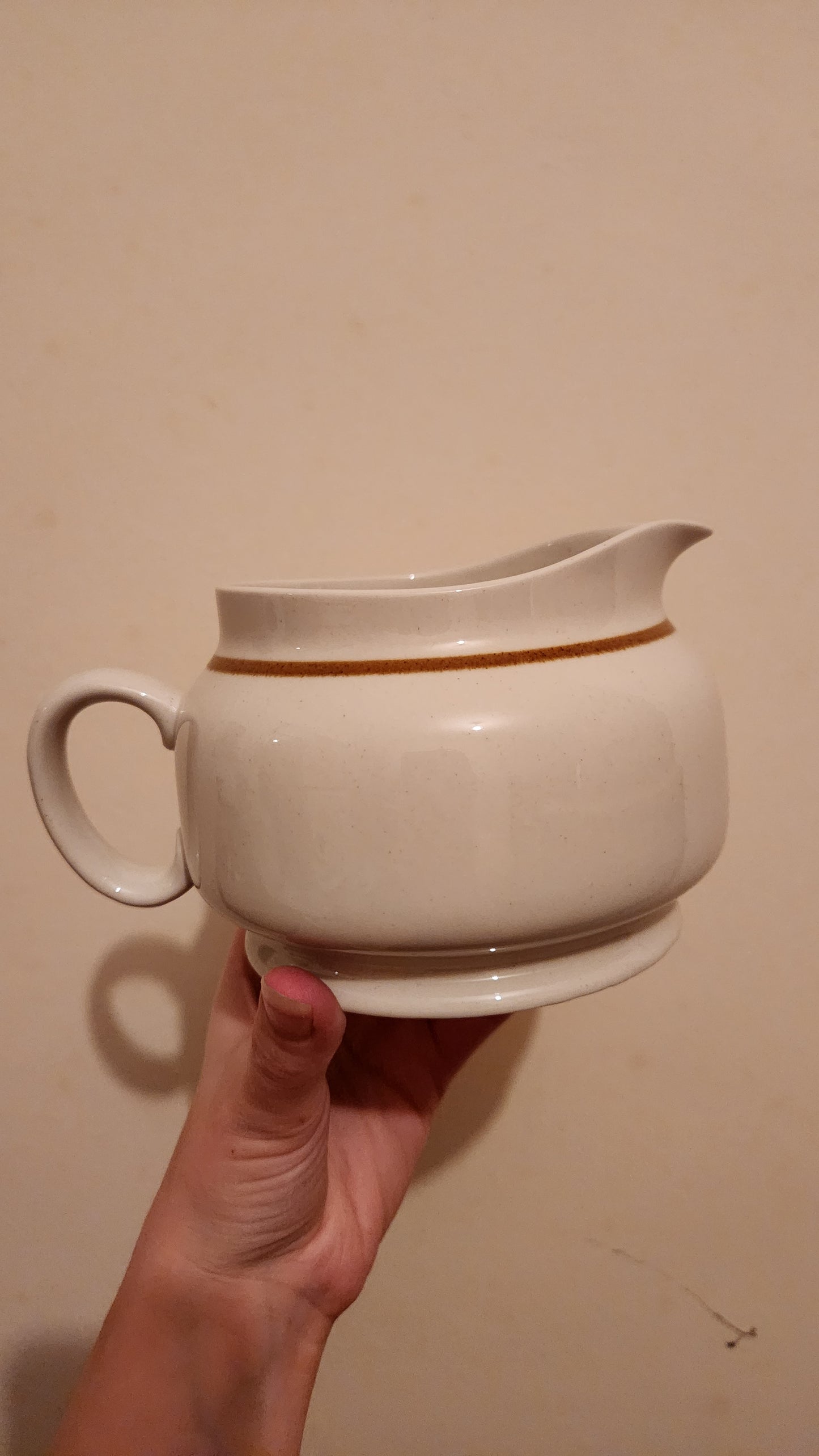 vintage gravy boat with a stand, "The Highland Florals Collection"