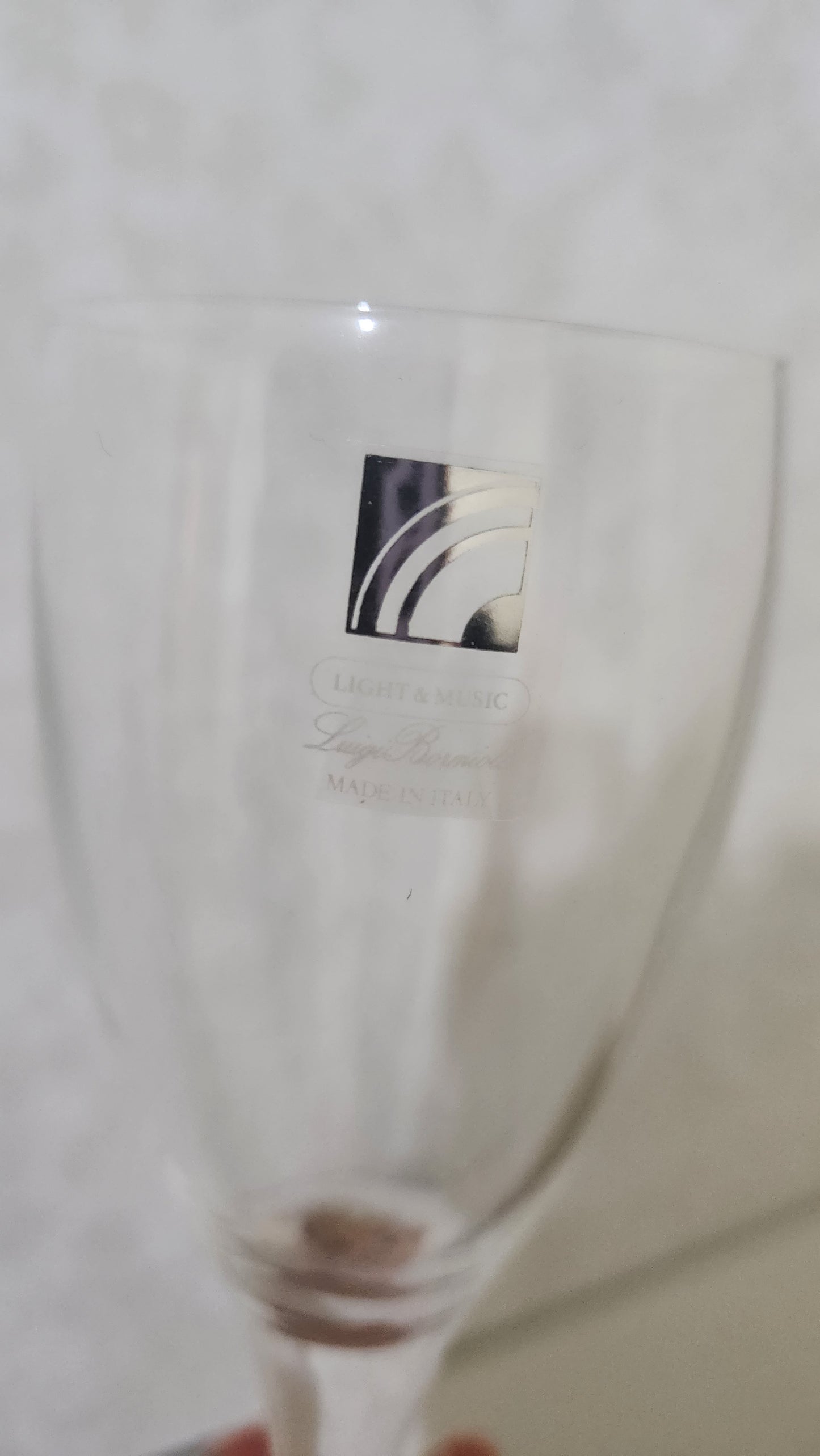 Set of 6 Luigi Bormioli Michelangelo crystal champagne glasses