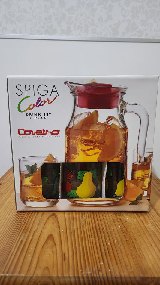 Spiga Color 7-piece drink set by Covetro