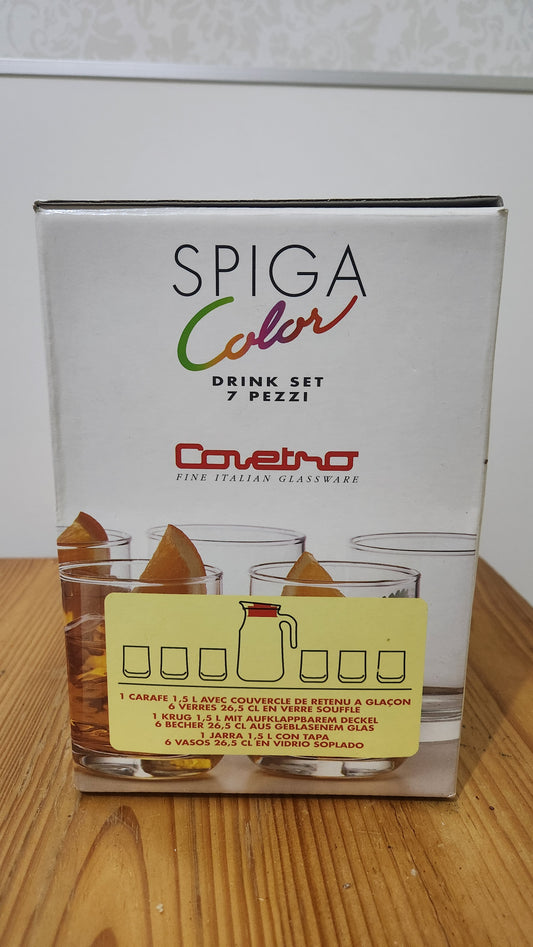 Spiga Color 7-piece drink set by Covetro