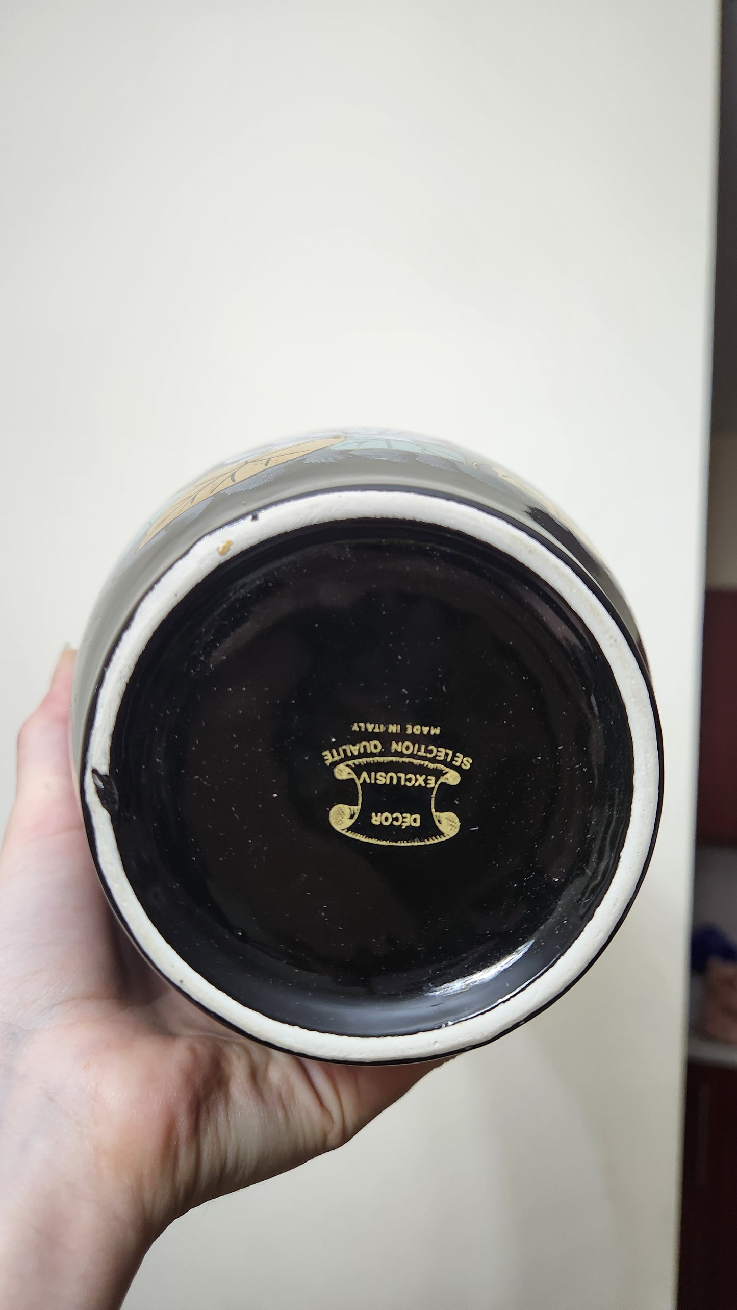 vintage 12'' Italian porcelain vase