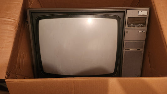 vintage Philips CRT television