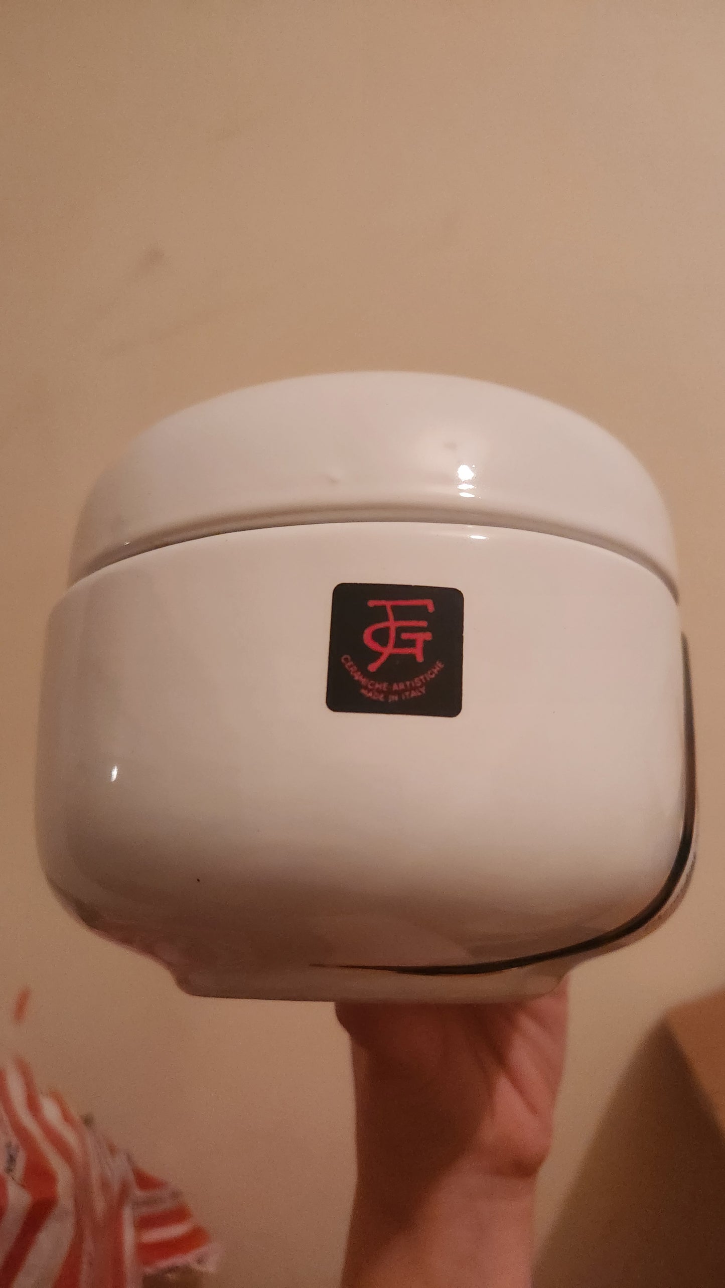 Ceramiche Artistiche lidded porcelain sugar bowl