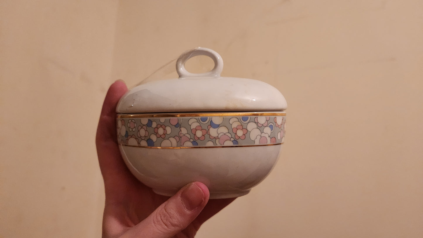 Collezione Aurc lidded porcelain sugar bowl