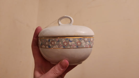 Collezione Aurc lidded porcelain sugar bowl