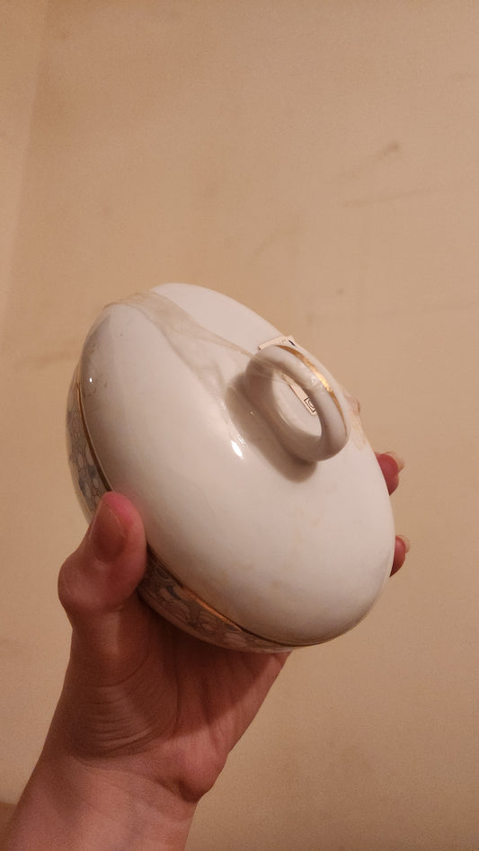 Collezione Aurc lidded porcelain sugar bowl