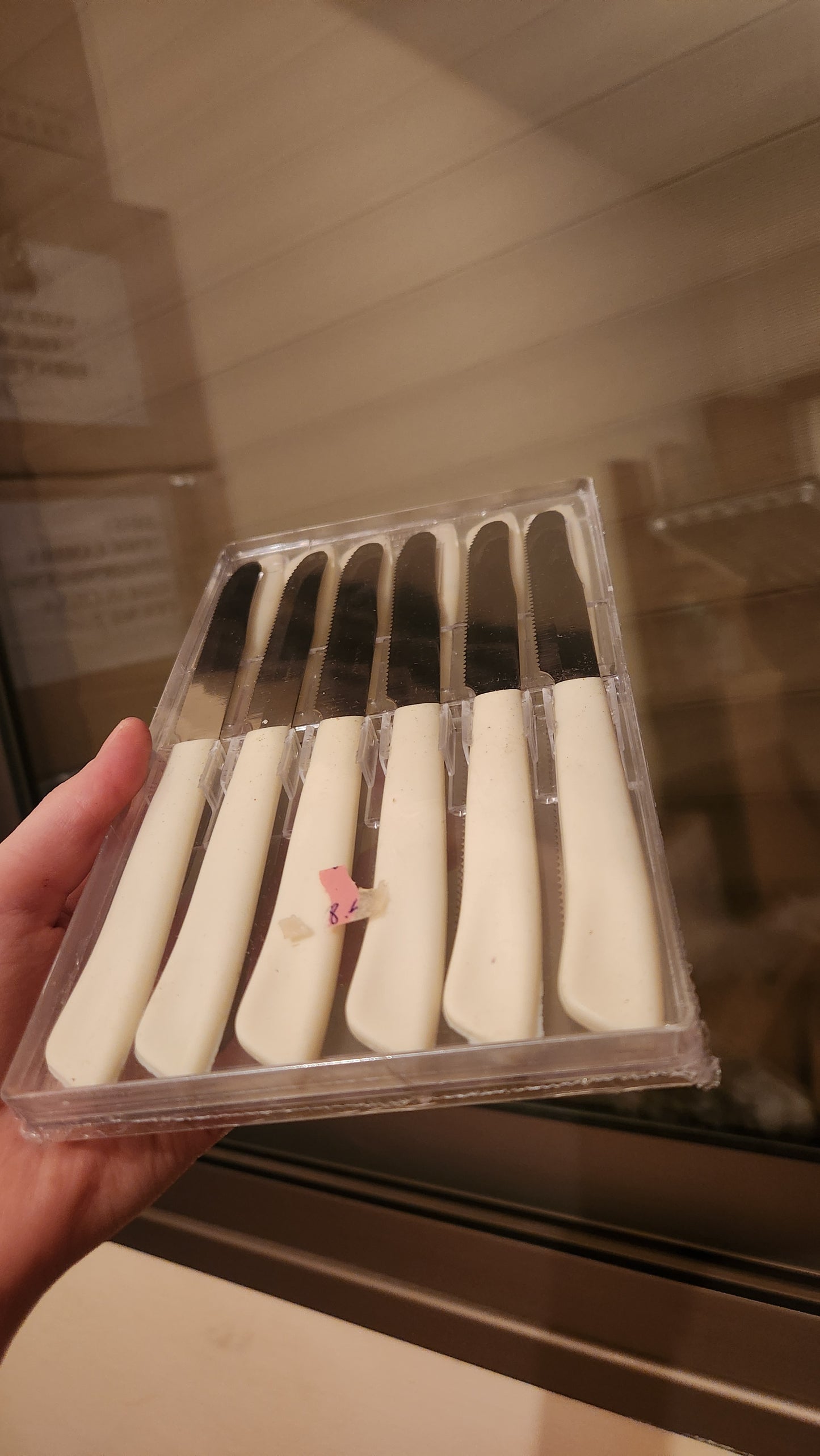 Cutco table/steak knives, Model 1759 with pearl white handles