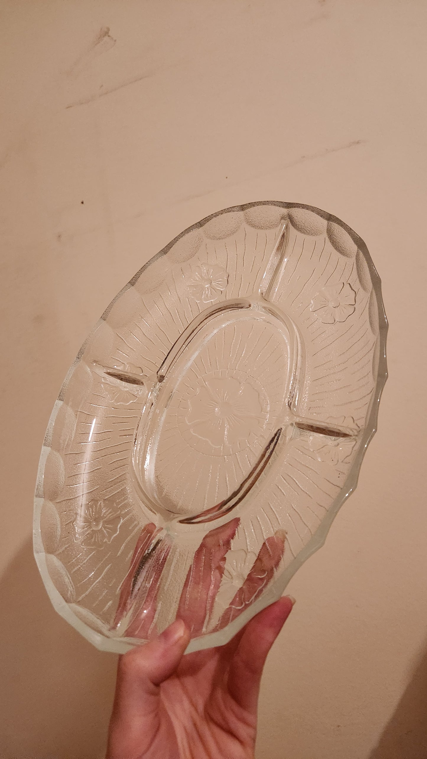 Interlude oval serving platter