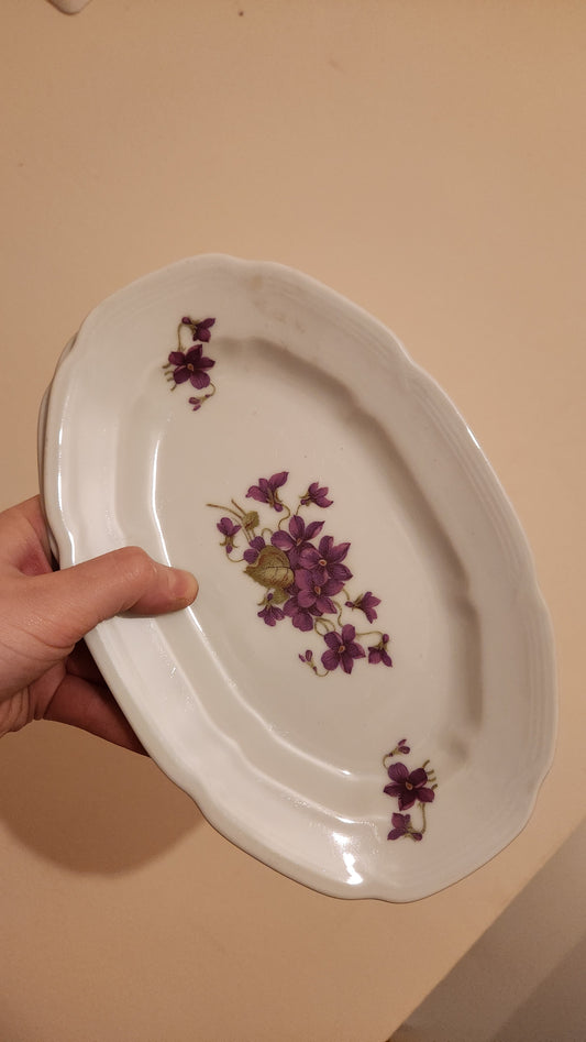 set of 2 vintage Schumann Arzberg Bavaria Violette platters