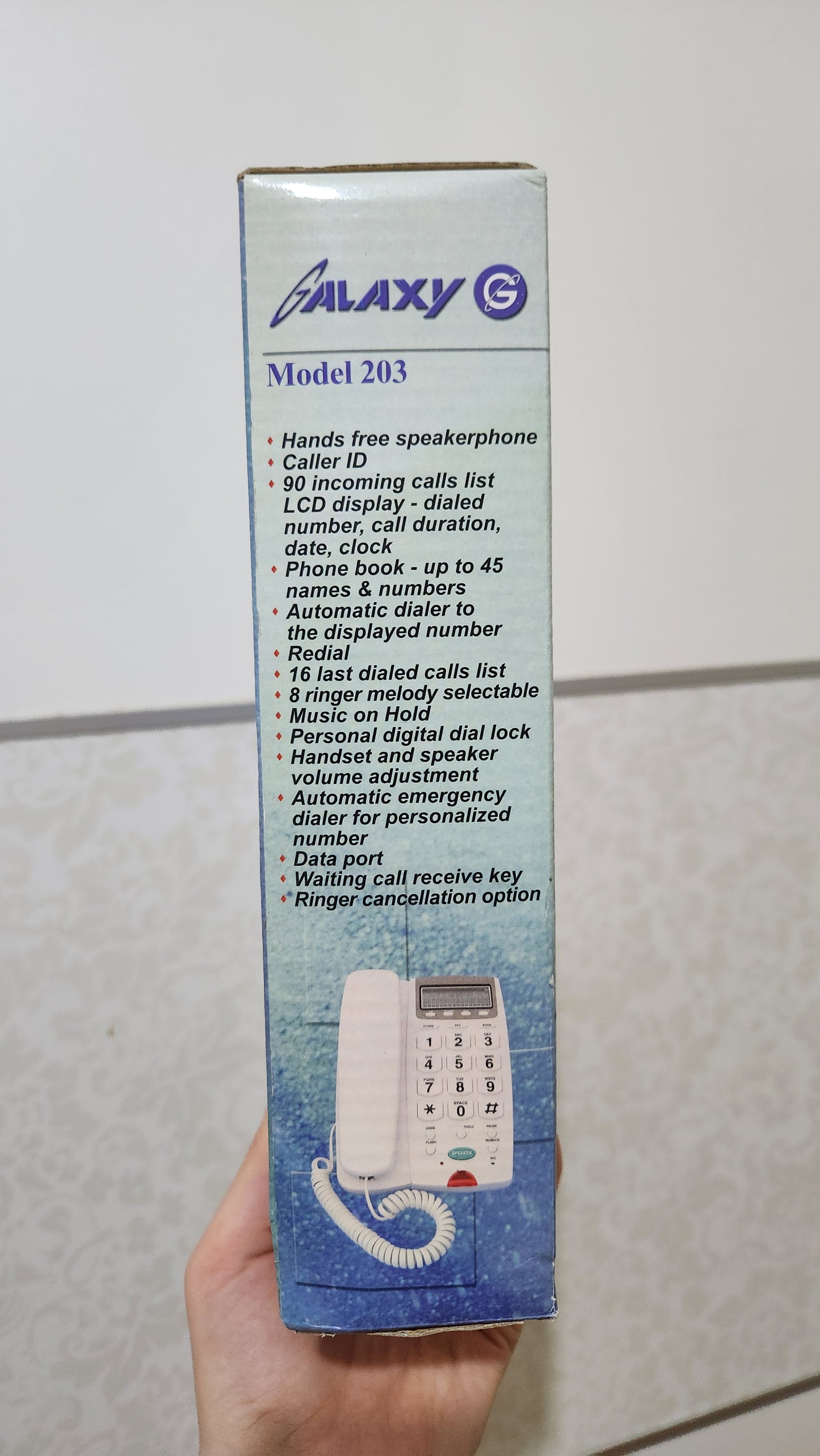 Galaxy Model 203 Caller ID Speaker Phone