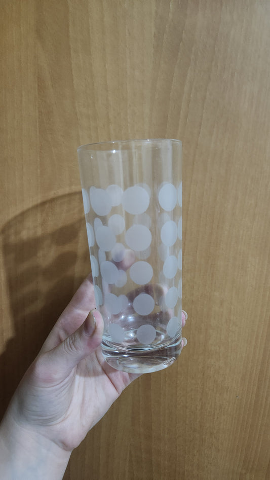 Vintage Ingrid France Polka Dot Highball Glasses - Set of 6