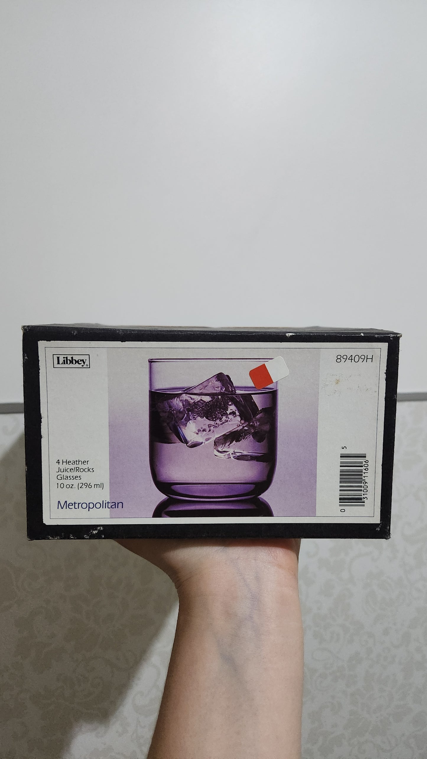 Set of four Libbey Metropolitan Heather Juice/Rocks Glasses