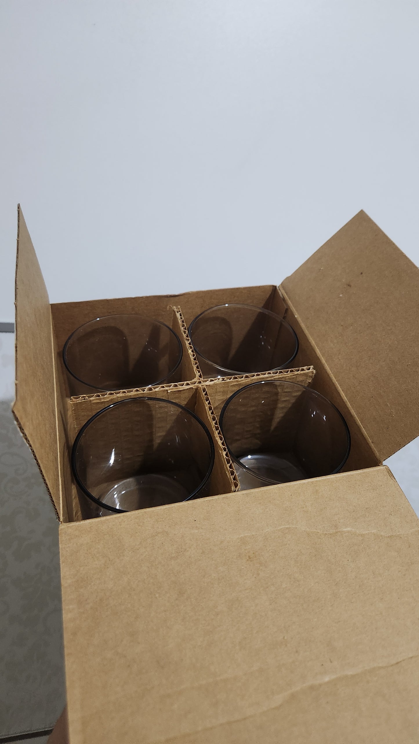 Set of four Libbey Metropolitan Heather Juice/Rocks Glasses