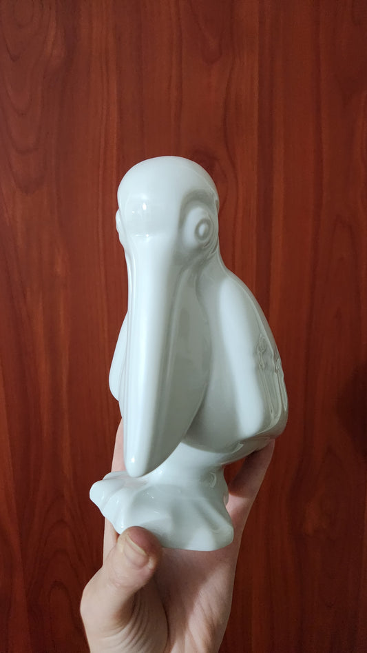Naaman vintage white porcelain pelican figurine