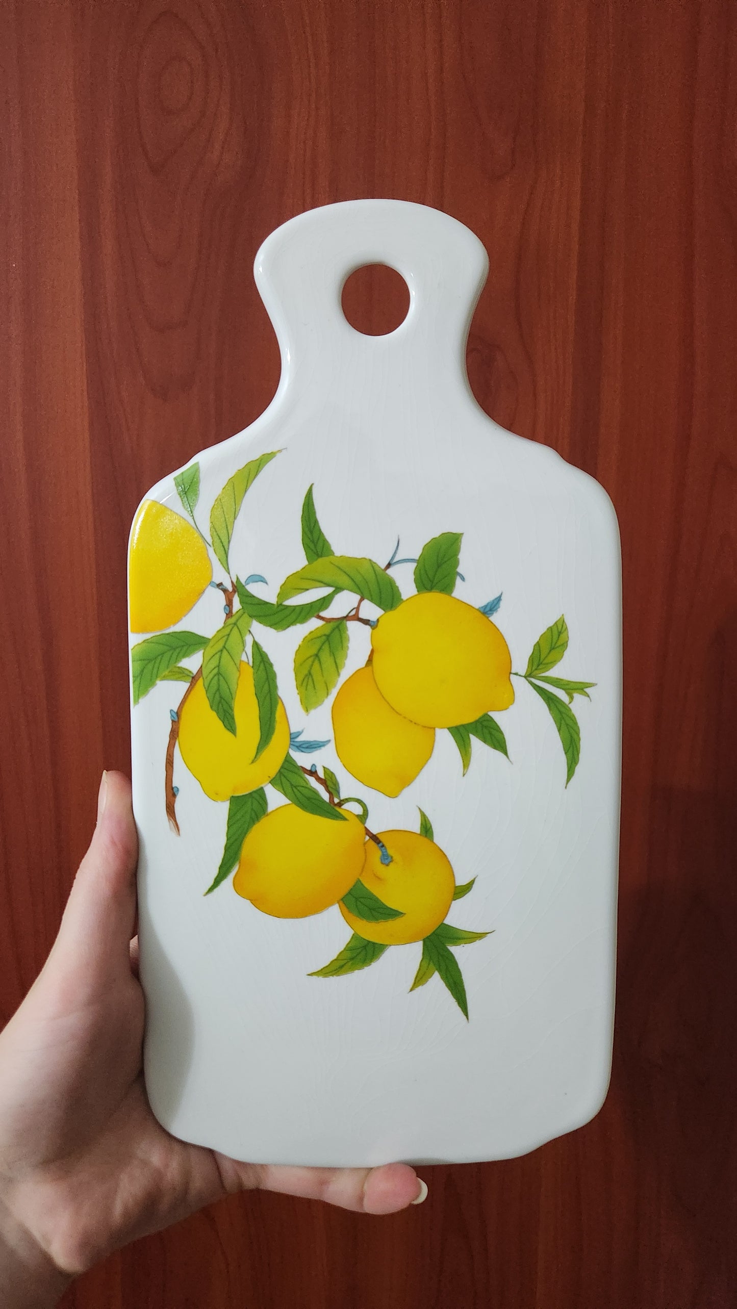 Tognana Italy Porcelain Serving Board - Lemon Motif