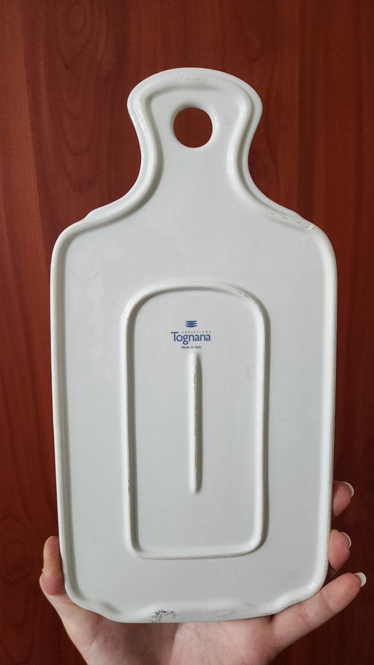 Tognana Italy Porcelain Serving Board - Lemon Motif