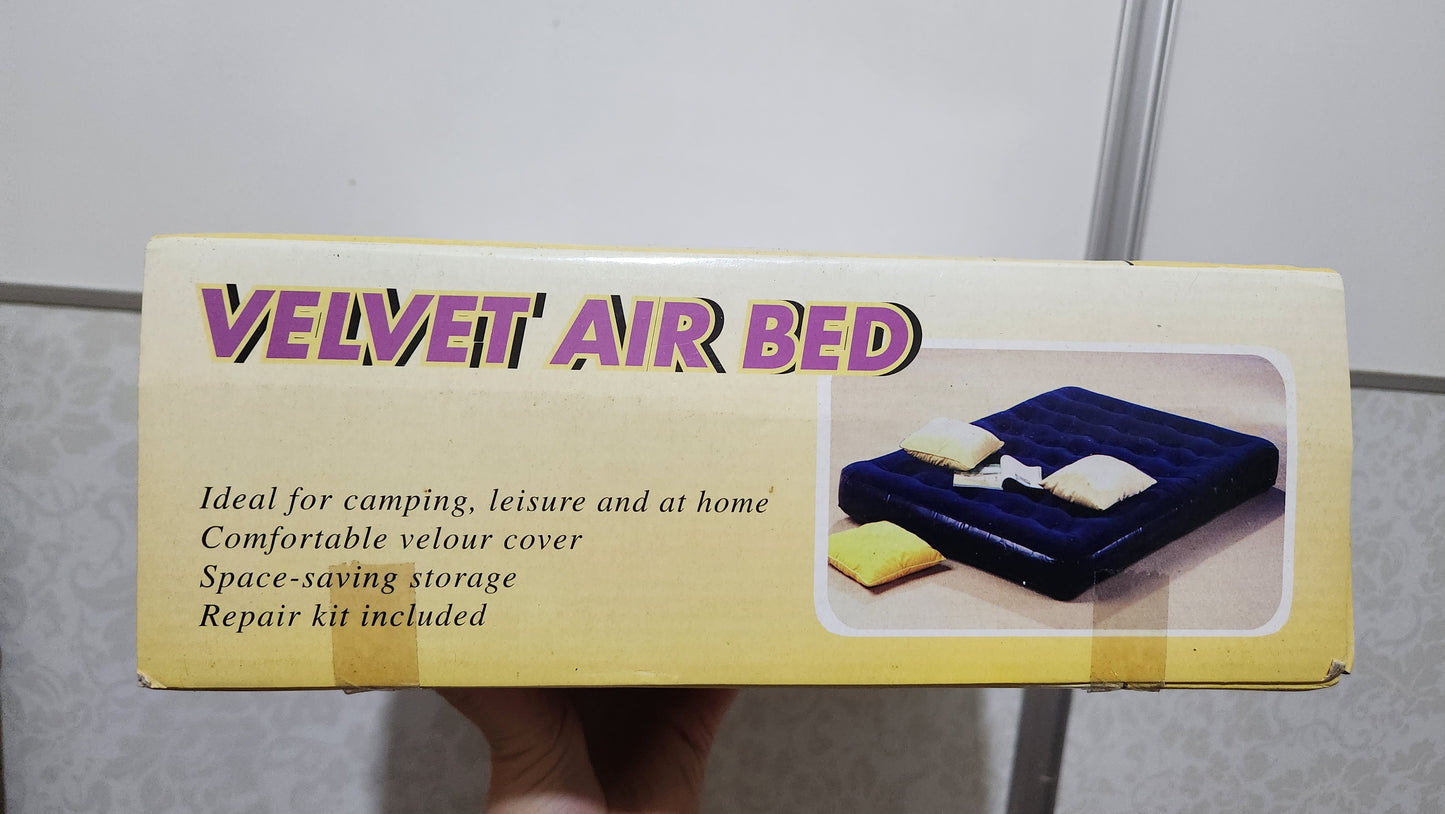 double-sized, flocked Velvet Air Bed