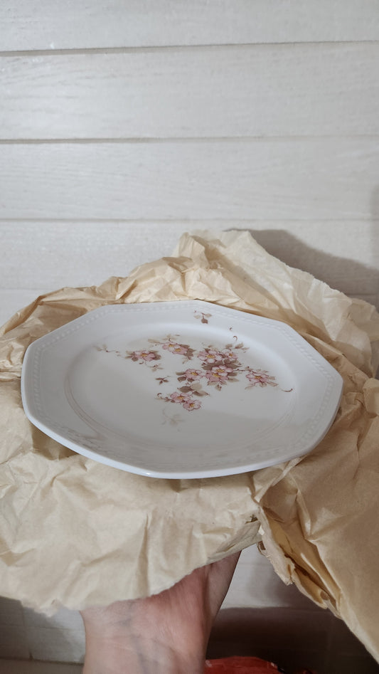 Schirnding Bavaria Germany 9-Piece Pink Floral Porcelain Set