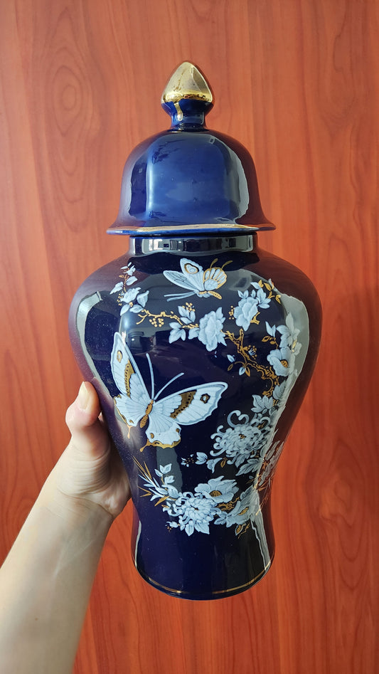 Cobalt blue porcelain vase
