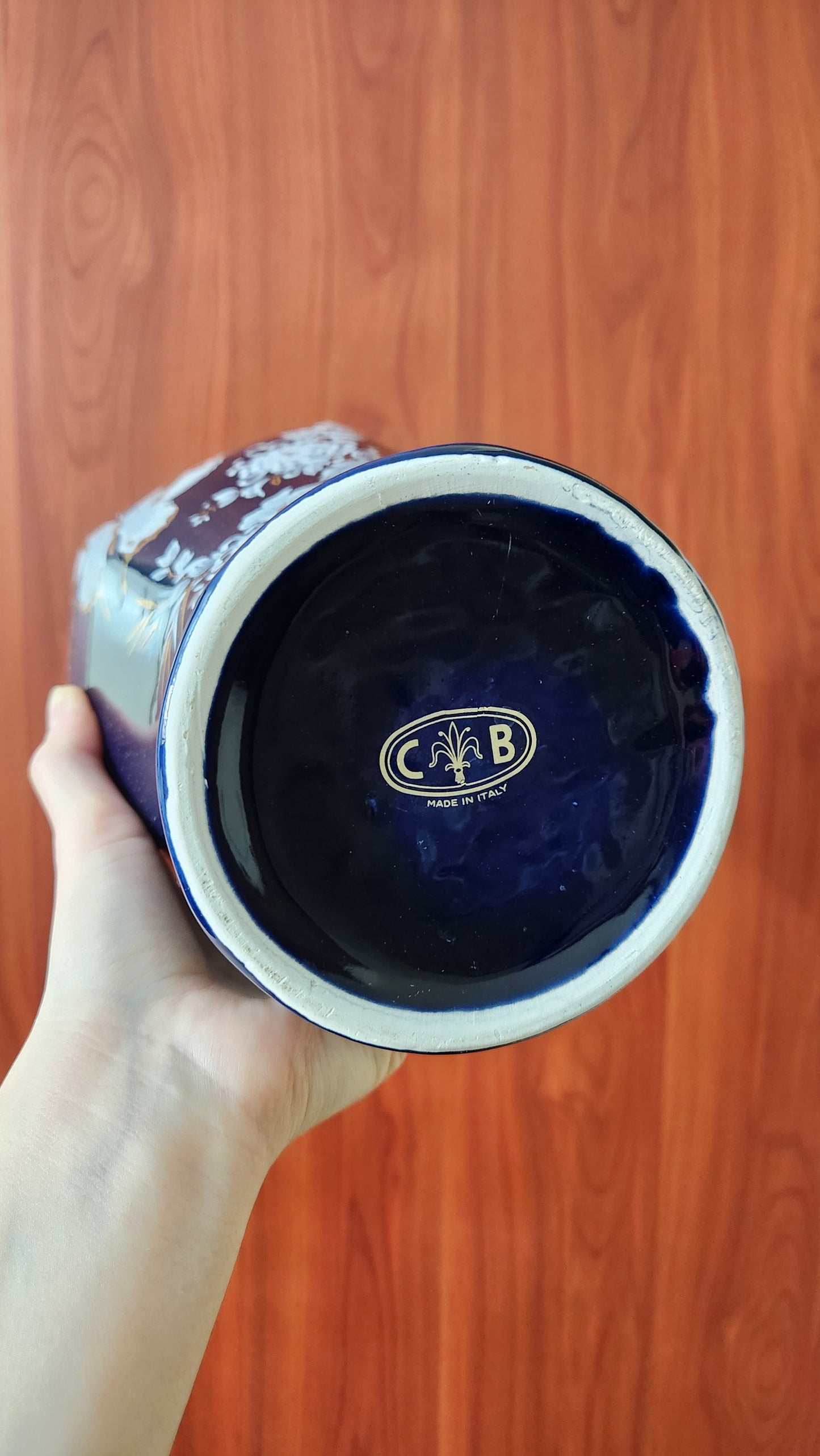 Cobalt blue porcelain vase