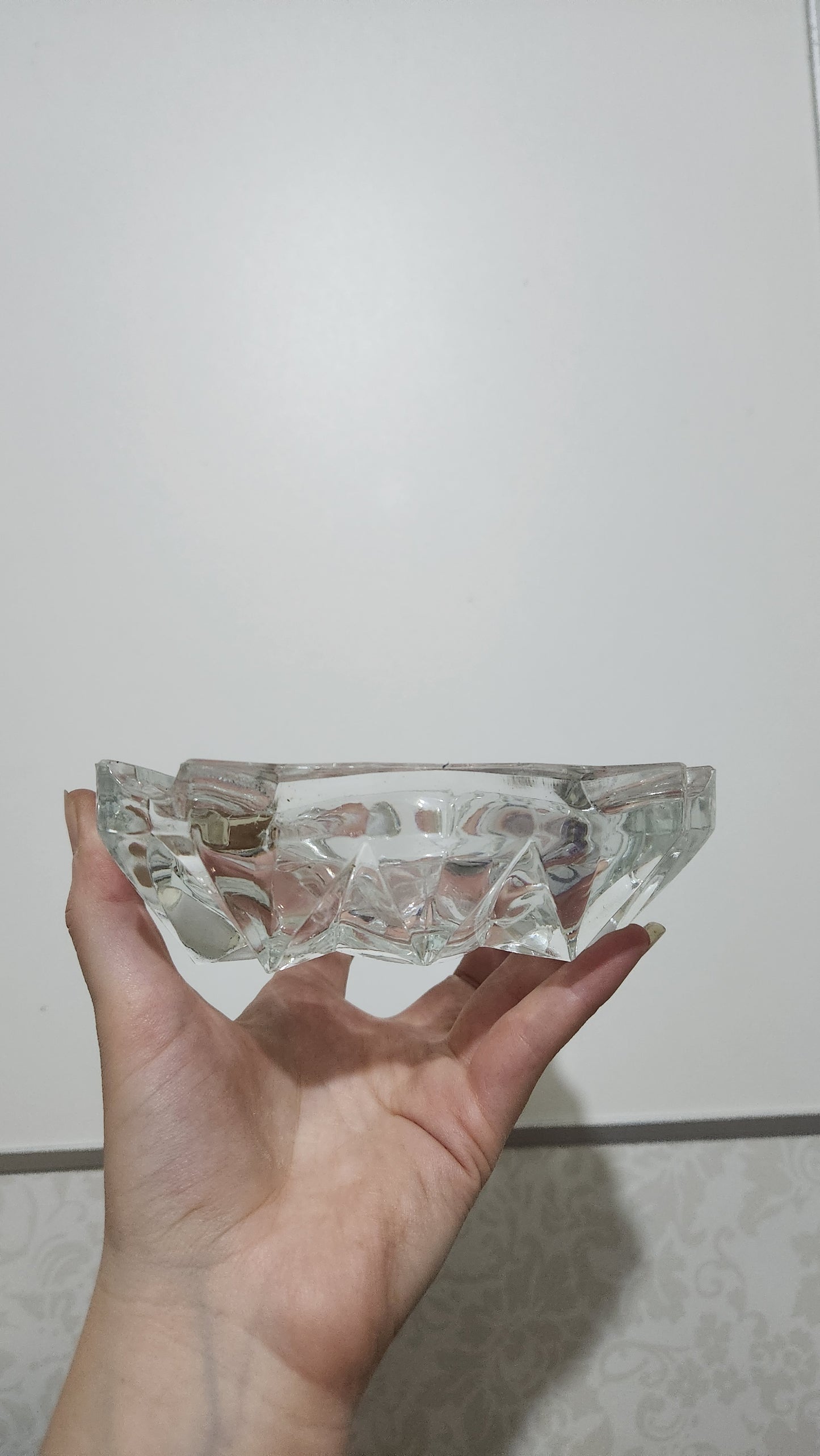 Veropa France "Carré 14" Cut Glass/Crystal Ashtray