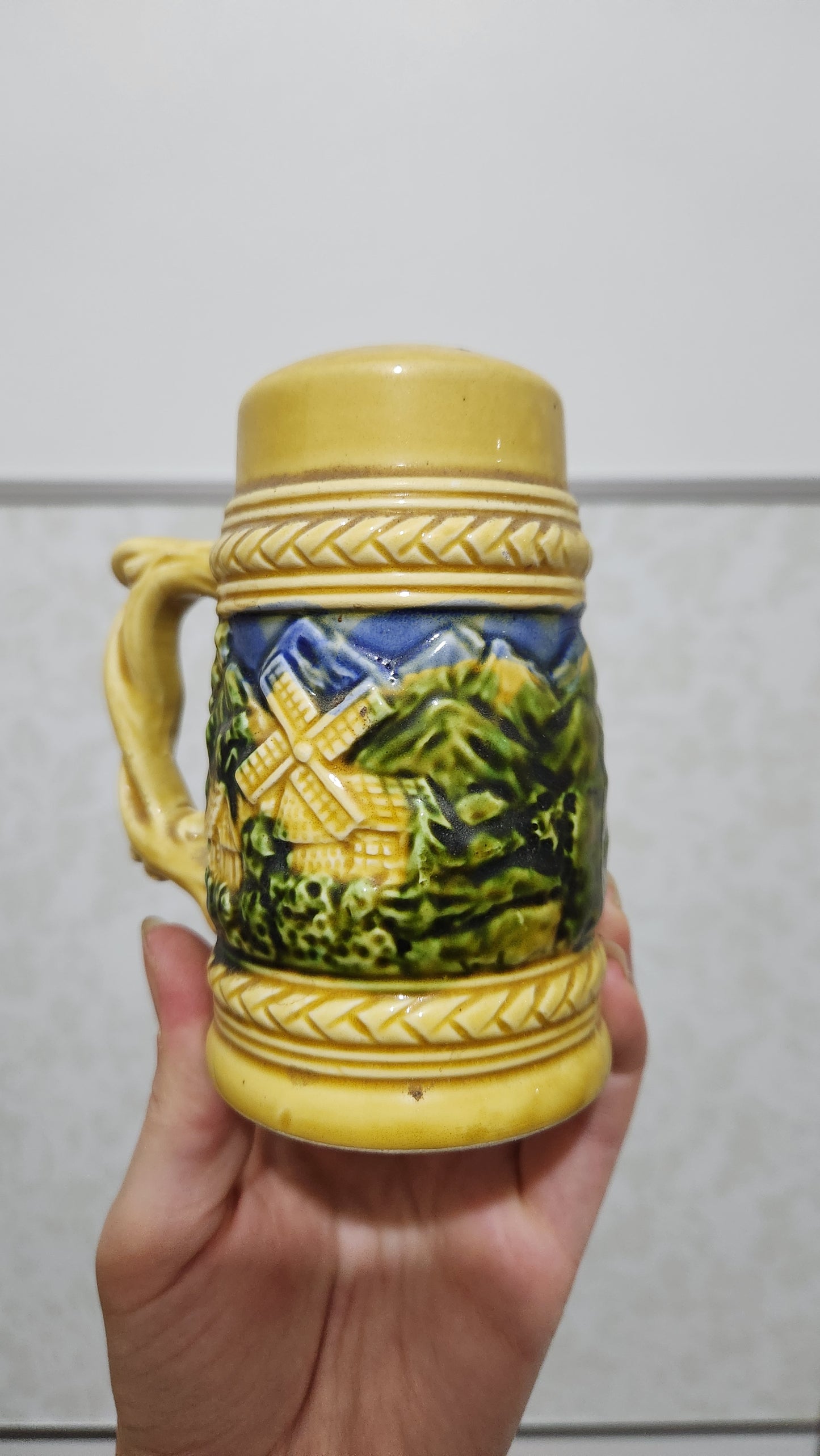 Japan Vintage Beer Stein Salt & Pepper Shakers - Hand Painted