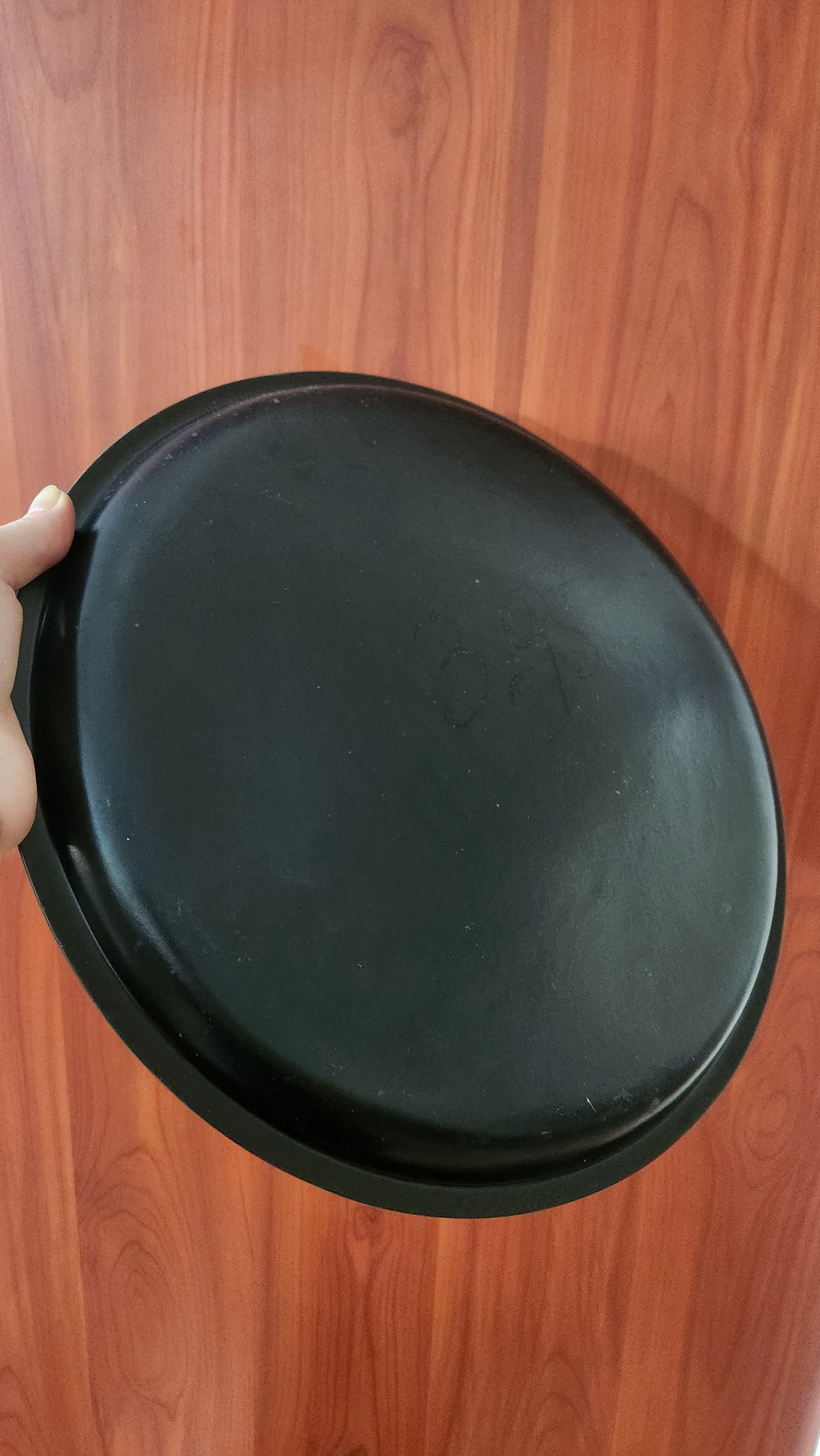 Vintage Japanese lacquerware round serving tray