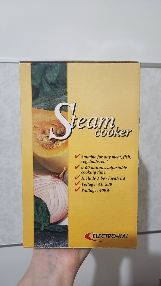 Electro-Kal Electric Steam Cooker - 400W, 60-Minute Timer