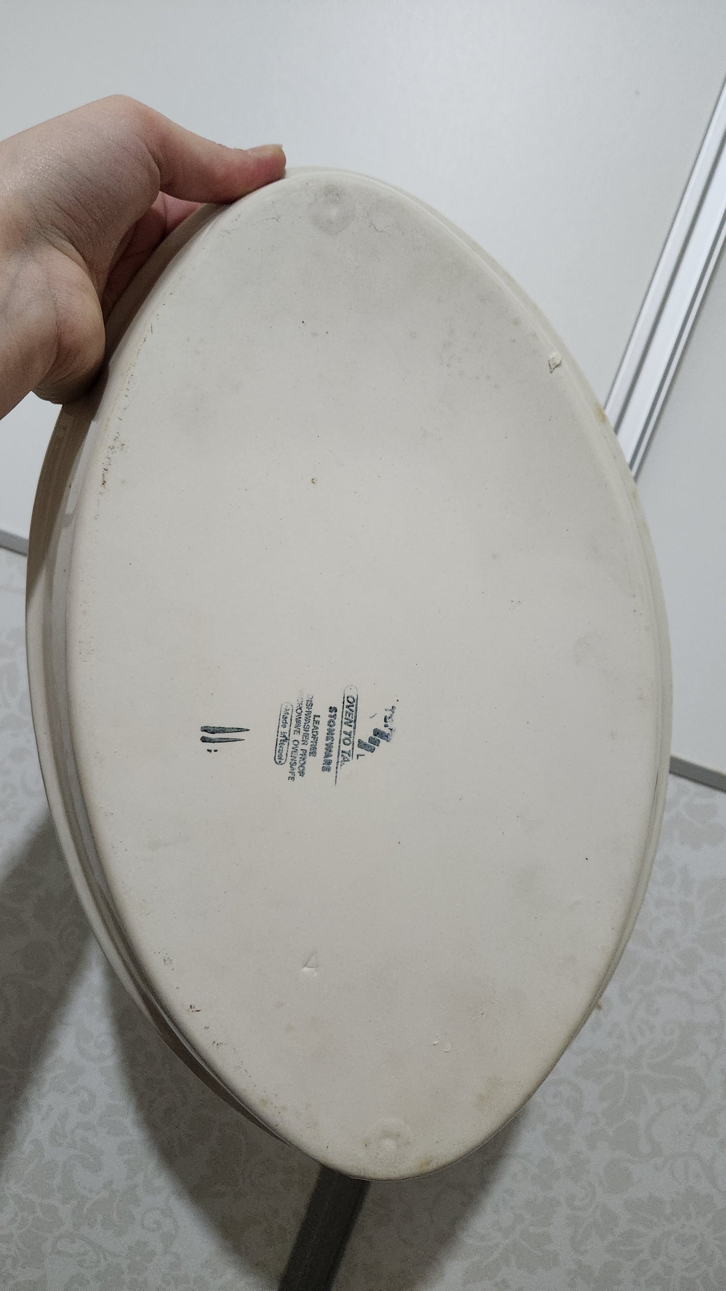 Lapid oval serving platter