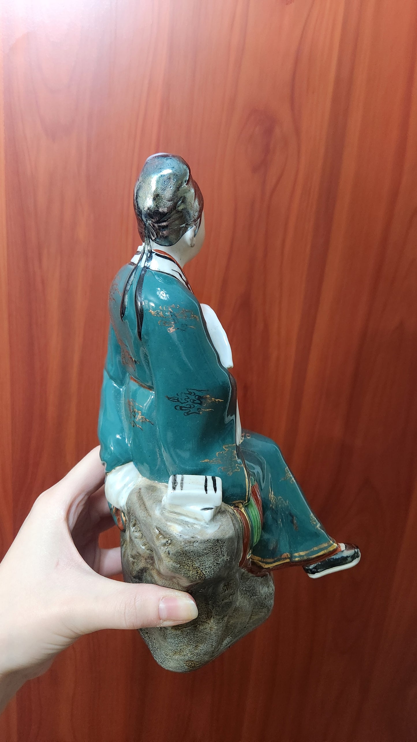 Vintage Jingdezhen Porcelain Figure - Chinese Scholar - Hand Painted - Factory 5