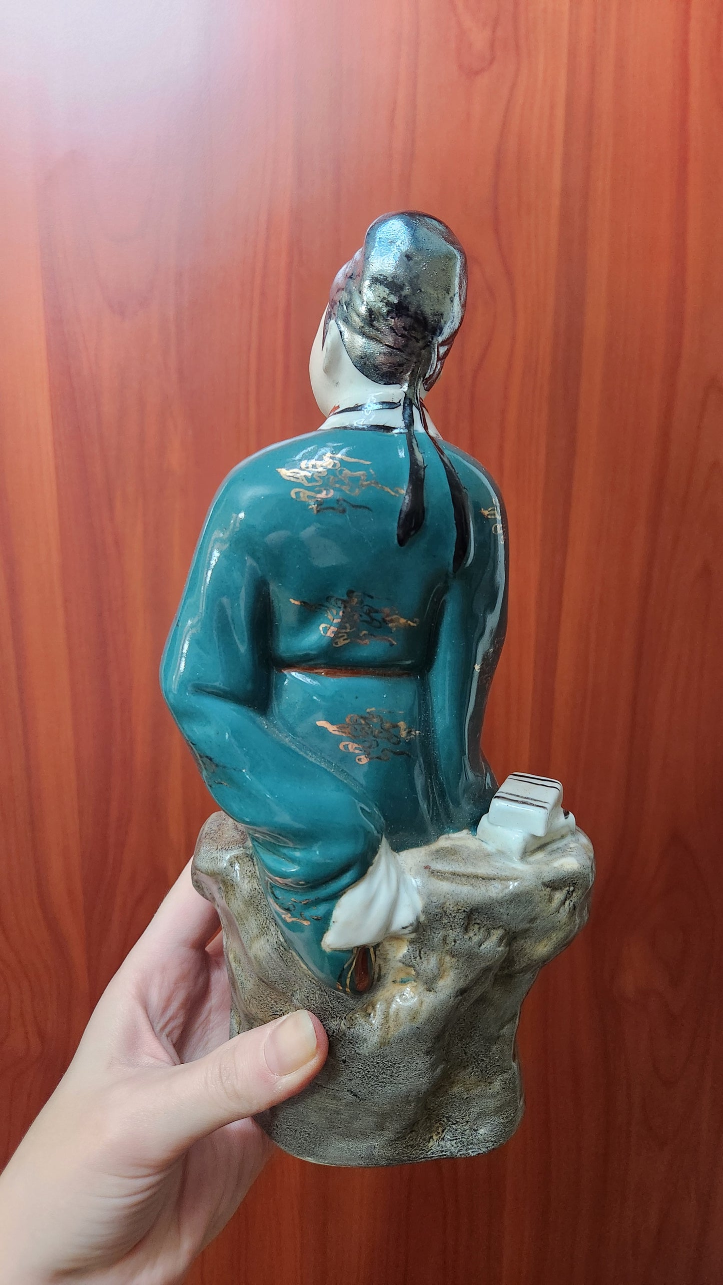 Vintage Jingdezhen Porcelain Figure - Chinese Scholar - Hand Painted - Factory 5