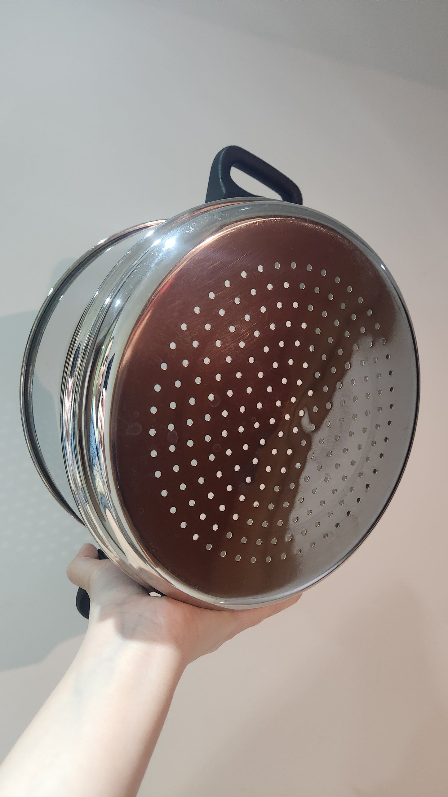 Original vintage Soltam 18/10 Topaz Stainless Steel Couscous & Steamer Pot Set