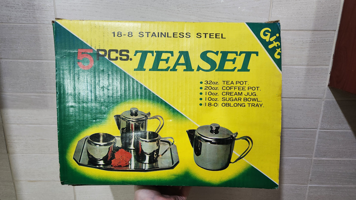 Salvo 5-Piece Stainless Steel Tea & Coffee Service Set - 18/8 Steel