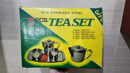 Salvo 5-Piece Stainless Steel Tea & Coffee Service Set - 18/8 Steel