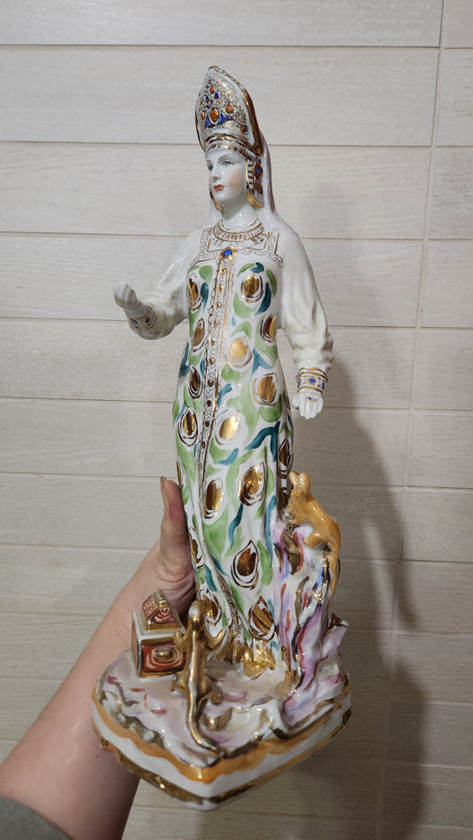 60s Dulevo Porcelain Figurine "Mistress of the Copper Mountain" - USSR