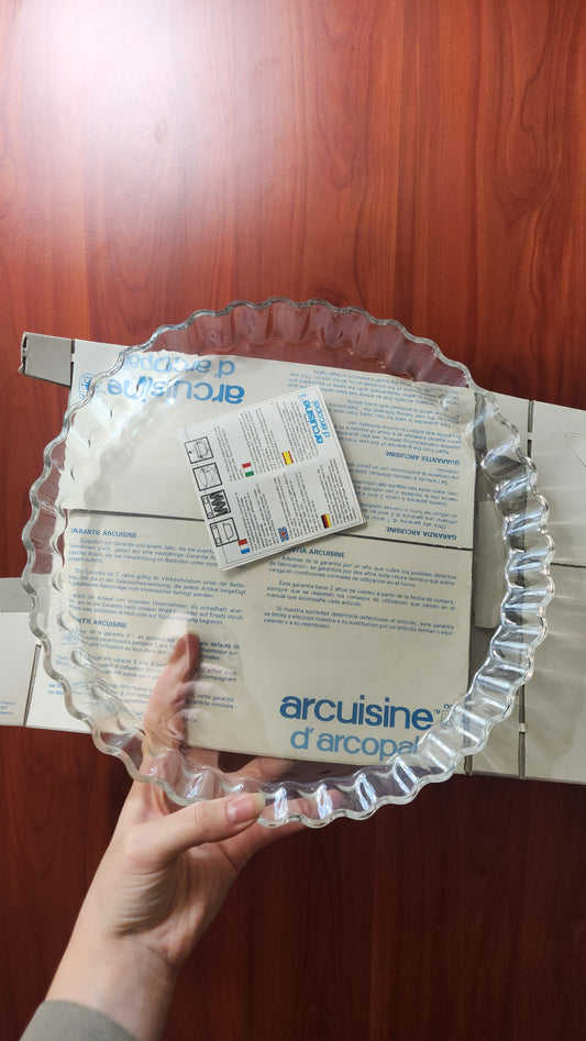 Arcuisine d'Arcopal 30cm glass tart dish