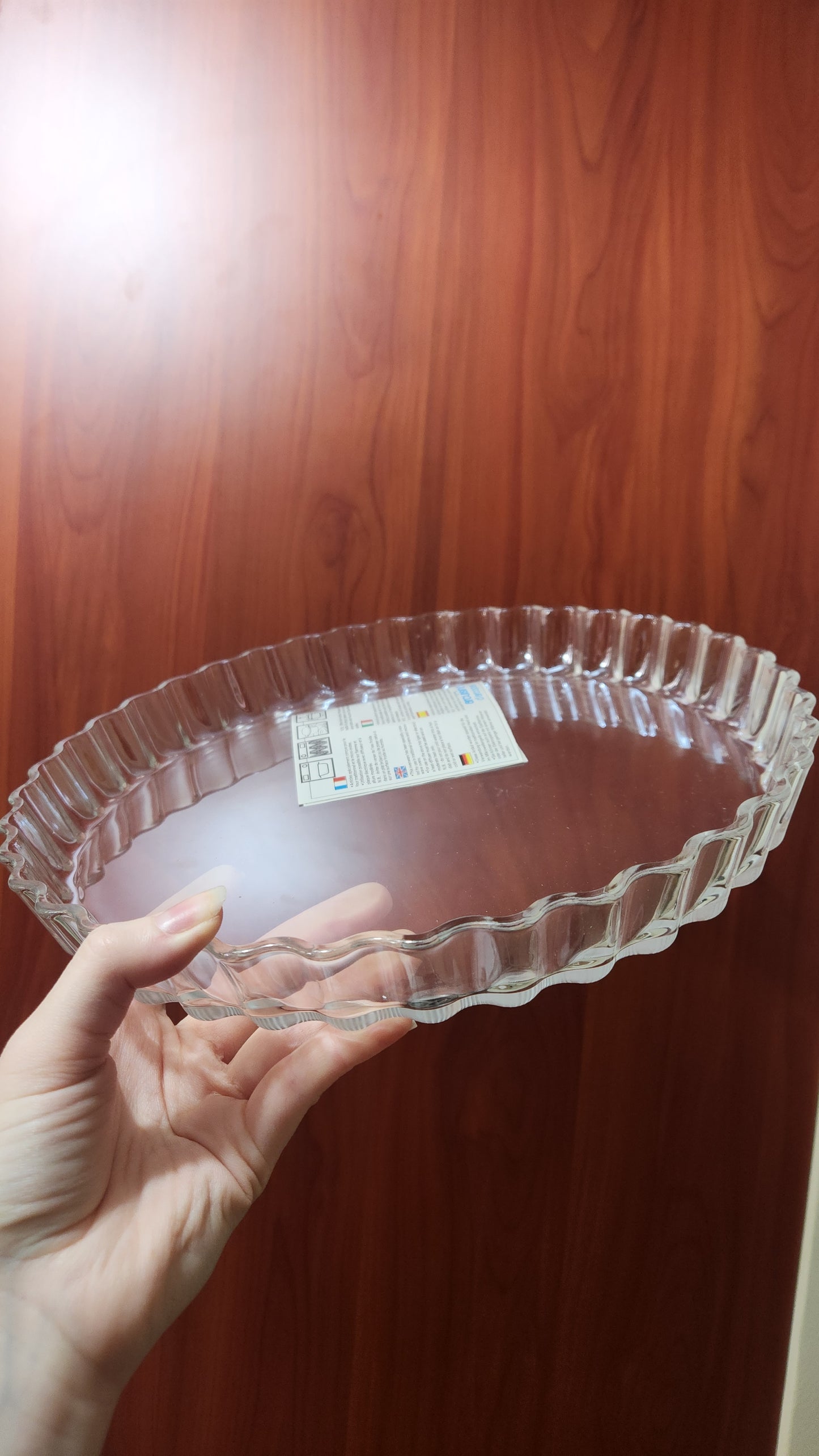 Arcuisine d'Arcopal 30cm glass tart dish
