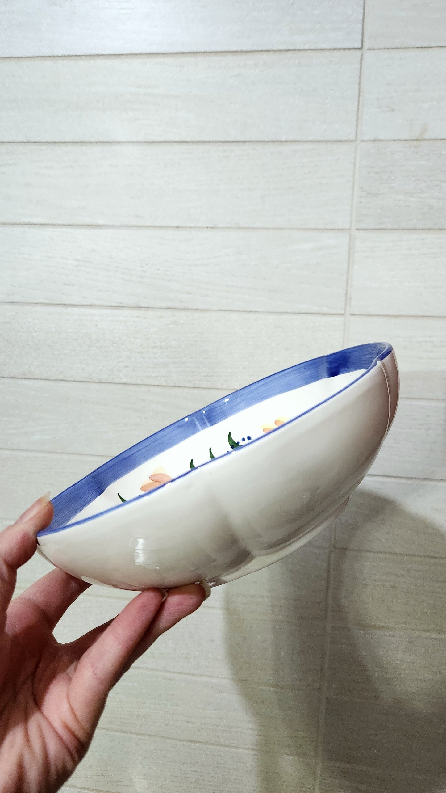 Lapid Ceramic Hand-Painted Nesting Bowls Set