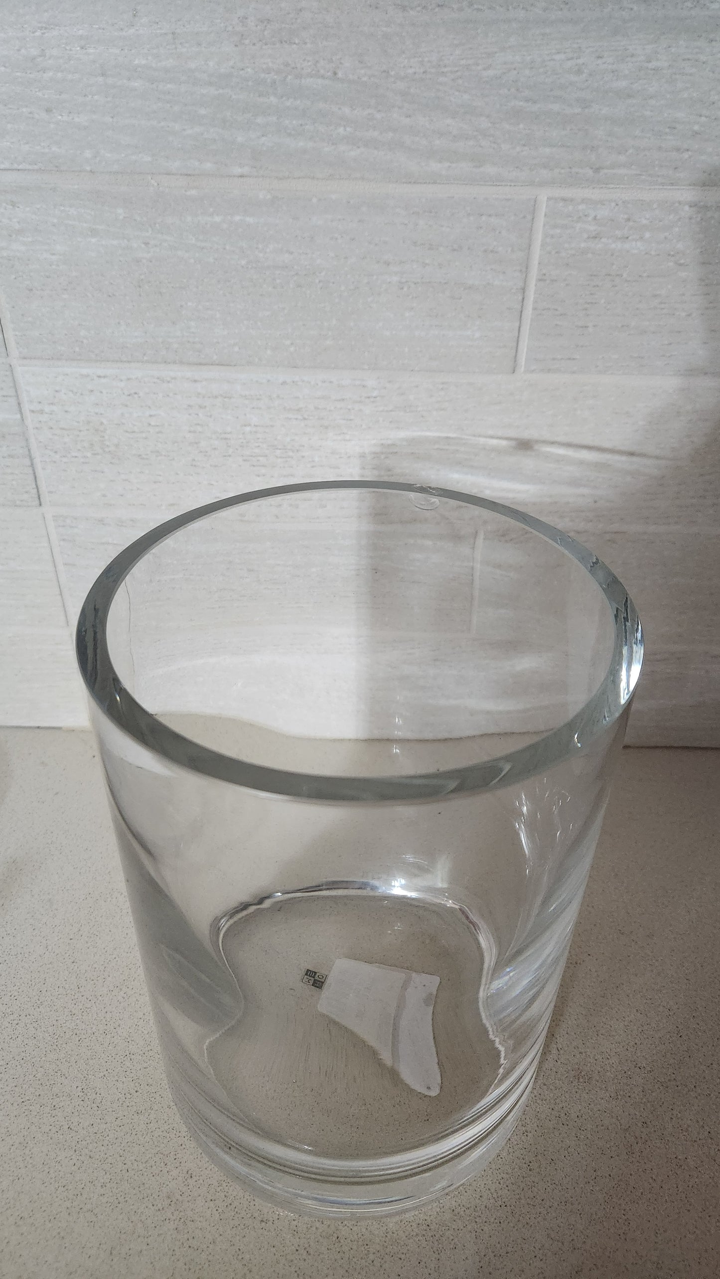 Modern Heavy-Duty Cylinder Glass Vase/candle holder - Thick Solid Base